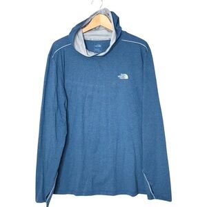 The North Face Lightweight Hoodie Heathered Blue FlashDry Men's XL